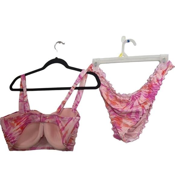 SHADE & SHORE BIKINI‎ FLORAL 2 PIECE SET SIZE XL - Picture 1 of 7